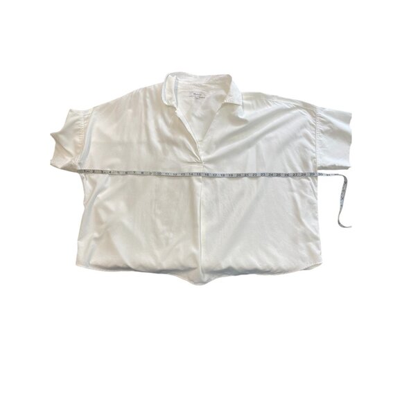 Madewell Philly Shirttail Top In Eyelet White Popover Pocket XXL - Picture 7 of 9